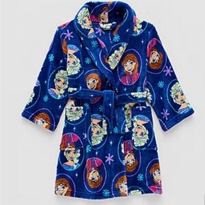 Disney Frozen Blue Toddler Girls Knee Length Long Sleeve Frozen Robe